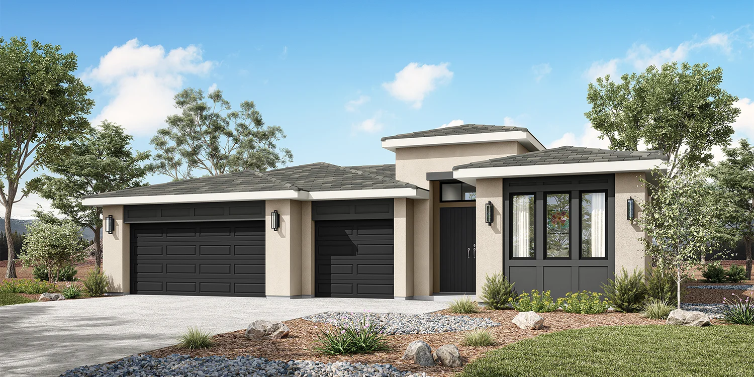 The Shasta Contemporary C elevation &mdash; 13219 Wintersweet Drive